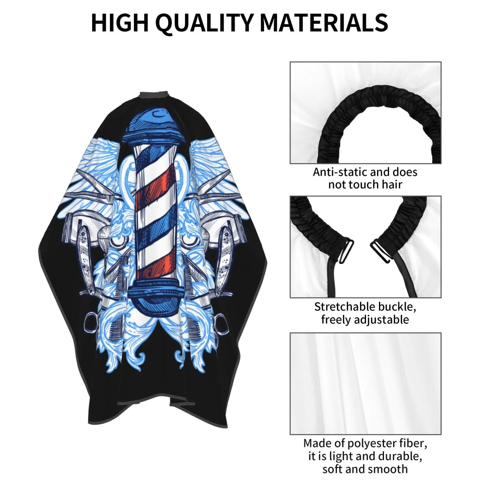 Waterproof Salon Cutting Cape — Pro Cloth - View 3