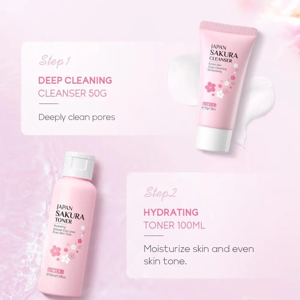 Sakura Skincare Set — 29 Piece Deep Cleanse - View 3